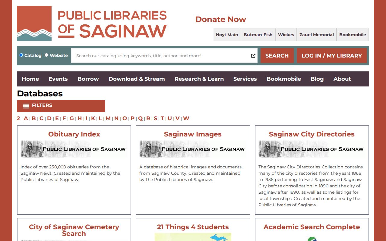 Saginaw Township city directory companion databases at Hoyt